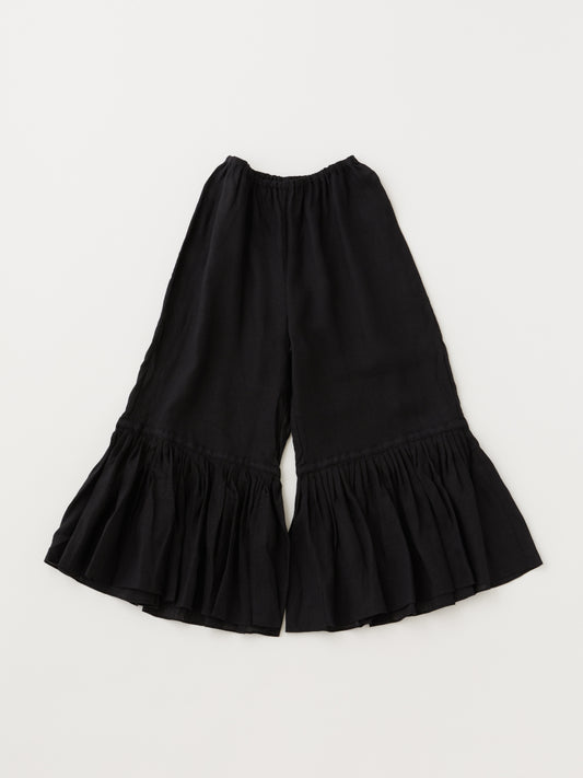 ベルギーリネン100% フリルペチパンツ