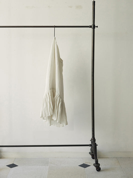 ベルギーリネン100% フリルペチパンツ