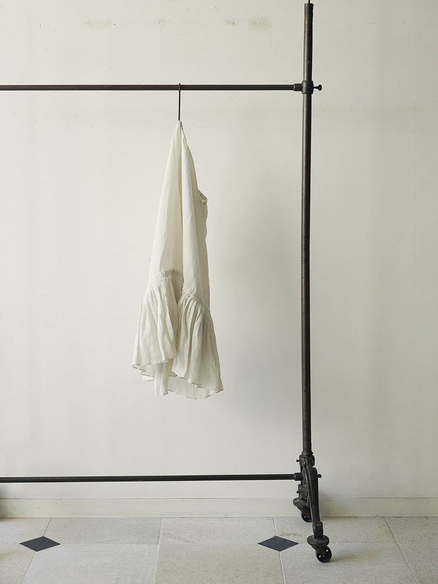 ベルギーリネン100％ フリルペチパンツ