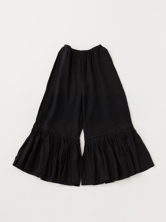 ベルギーリネン100％ フリルペチパンツ